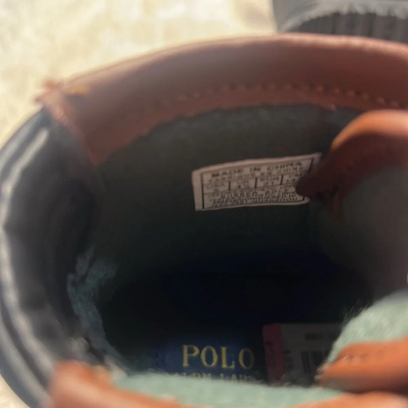 NWT Polo Ralph Lauren Colbey Toddler Boots Size 5 | Zip Up | $88 Retail - Picture 12 of 14